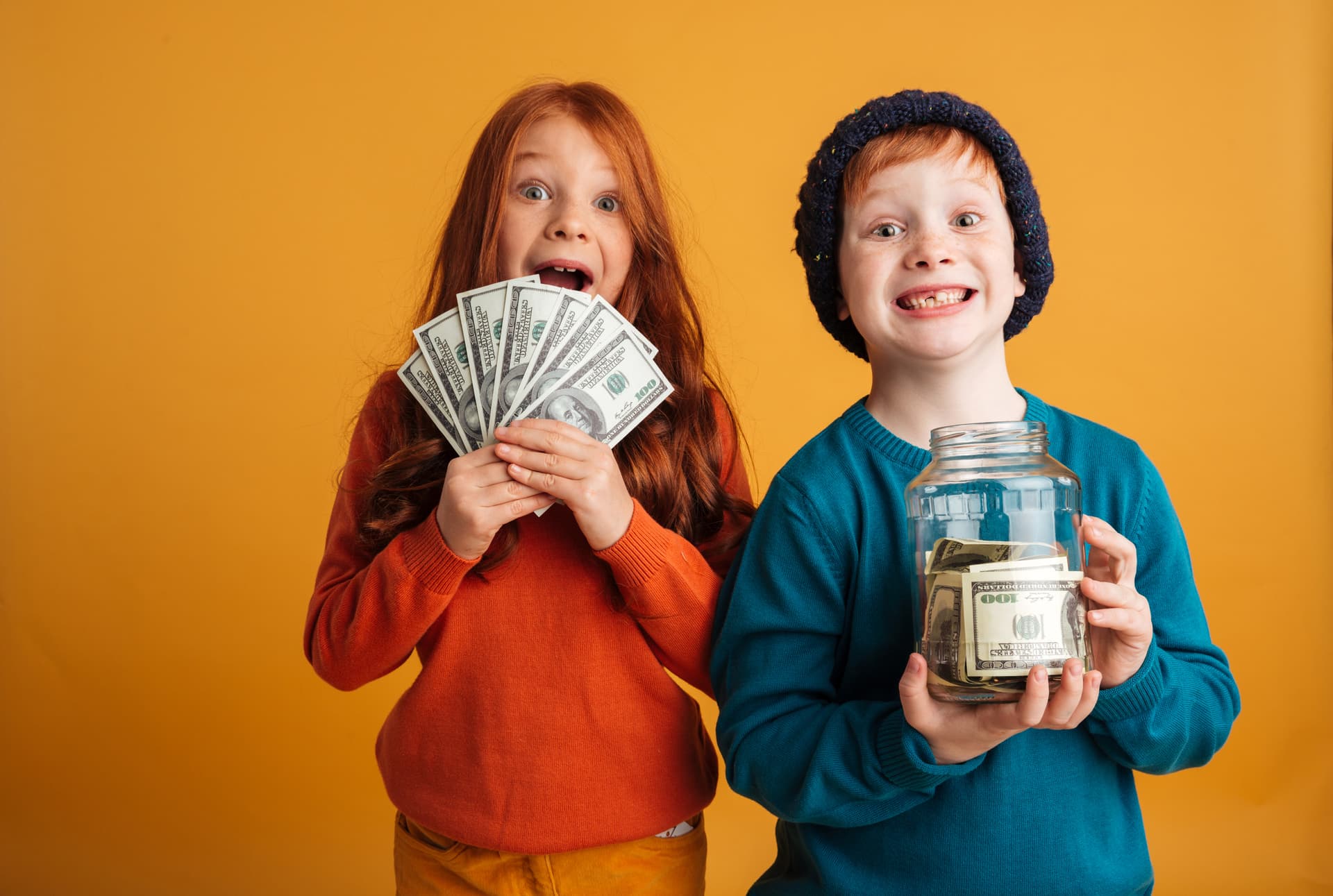 Children learning about money