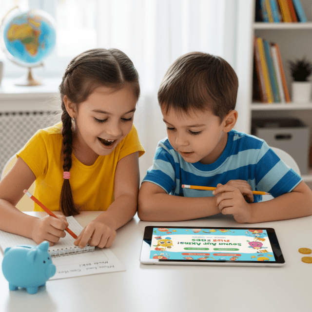 Kids engaged in activities